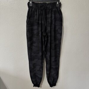 Lululemon Stretch‎ High-Rise Jogger Full Length 365 Camo Deep Coal Multi Size 4